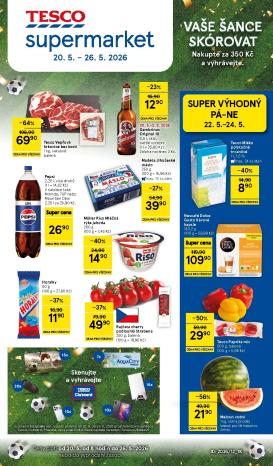 tesco - Budoucí Tesco supermarket leták platný od středy 20.05.2026 do úterý 26.05.2026