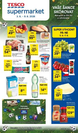 tesco - Budoucí Tesco supermarket leták platný od středy 03.06.2026 do úterý 09.06.2026