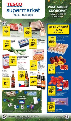 tesco - Budoucí Tesco supermarket leták platný od středy 10.06.2026 do úterý 16.06.2026