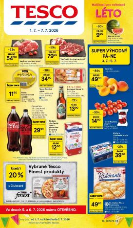 tesco - Budoucí Tesco leták platný od středy 01.07.2026 do úterý 07.07.2026