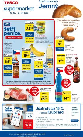 tesco - Aktuální leták Tesco supermarket od 15.10. do 21.10.