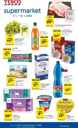 tesco - Aktuální leták Tesco supermarket od 07.01. do 13.01.
