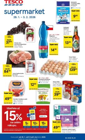 tesco - Tesco supermarket leták platný od 28.01. do 03.02.