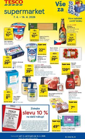 tesco - Tesco supermarket leták platný od úterý 07.04.2026 do úterý 14.04.2026