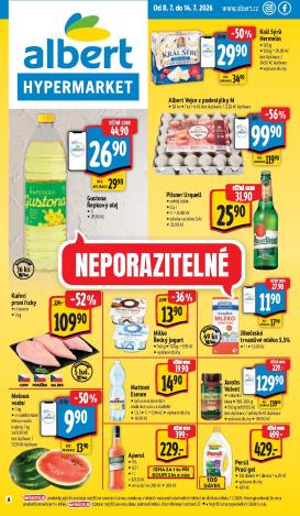albert - Budoucí Albert Hypermarket leták platný od středy 08.07.2026 do úterý 14.07.2026