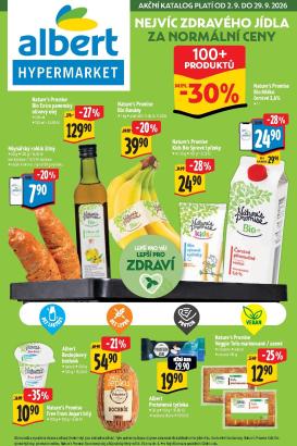 albert - Budoucí Albert Hypermarket - Bio leták platný od středy 02.09.2026 do úterý 29.09.2026