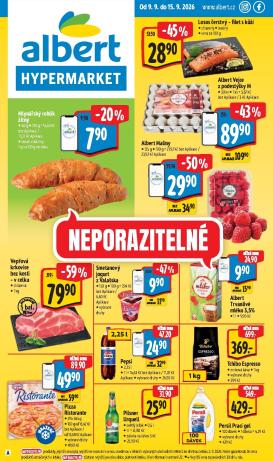 albert - Budoucí Albert Hypermarket leták platný od středy 09.09.2026 do úterý 15.09.2026