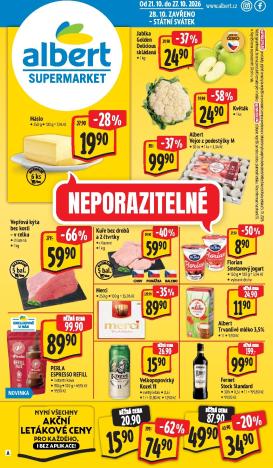 albert - Budoucí Albert Supermarket leták platný od středy 21.10.2026 do úterý 27.10.2026