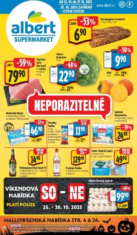 albert - Aktuální leták Albert Supermarket od 22.10. do 27.10.