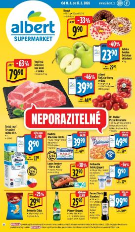 albert - Albert Supermarket leták platný od středy 11.02.2026 do úterý 17.02.2026