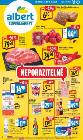 albert - Albert Supermarket leták platný od úterý 07.04.2026 do úterý 14.04.2026