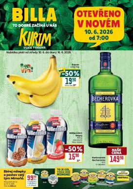 billa - Aktuální Billa - Speciál: Kuřim leták platný od středy 10.06.2026 do úterý 16.06.2026