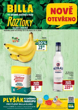 billa - Aktuální Billa - Roztoky leták platný od středy 17.06.2026 do úterý 23.06.2026