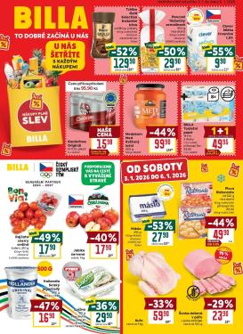 billa - Aktuální leták Billa od 02.01. do 06.01.