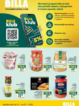 billa - Aktuální leták Billa - Klub od 14.01. do 27.01.
