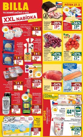 billa - Billa - Malý leták leták platný od středy 25.02.2026 do úterý 03.03.2026