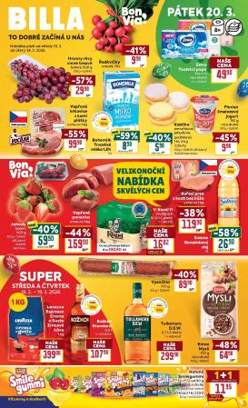 billa - Billa - Malý leták leták platný od středy 18.03.2026 do úterý 24.03.2026