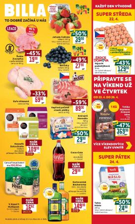 billa - Budoucí Billa leták platný od středy 22.04.2026 do úterý 28.04.2026