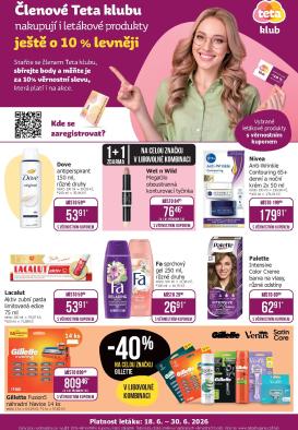 teta-drogerie - Budoucí Teta drogerie - Klubová akce leták platný od čtvrtka 18.06.2026 do úterý 30.06.2026