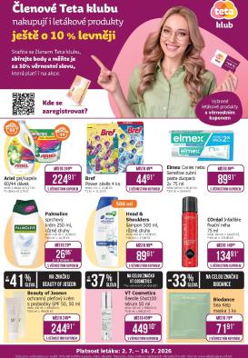 teta-drogerie - Budoucí Teta drogerie - Klubová akce leták platný od čtvrtka 02.07.2026 do úterý 14.07.2026