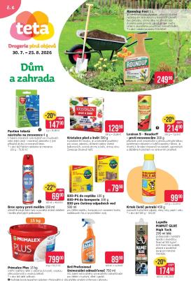 teta-drogerie - Aktuální Teta drogerie - Dům a zahrada leták platný od čtvrtka 30.07.2026 do úterý 25.08.2026