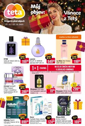 teta-drogerie - Aktuální leták Teta drogerie - Vánoce z Tety od 27.11. do 27.12.