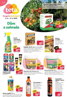 teta-drogerie - Aktuální Teta drogerie - Dům a zahrada leták platný od úterý 05.05.2026 do úterý 02.06.2026