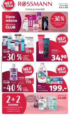 rossmann - Aktuální ROSSMANN leták platný od středy 03.06.2026 do úterý 16.06.2026