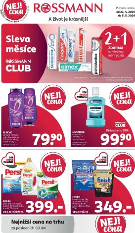 rossmann - Budoucí ROSSMANN leták platný od středy 22.04.2026 do úterý 05.05.2026
