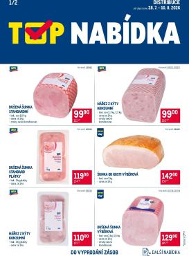 makro - Aktuální Makro - TOP uzeniny Distribuce leták platný od úterý 28.07.2026 do pondělí 10.08.2026