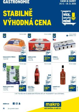 makro - Aktuální leták Makro - Stabilně výhodná cena – gastronomie od 24.09. do 18.11.
