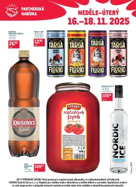 makro - Aktuální leták Makro - Partnerská nabídka od 16.11. do 18.11.