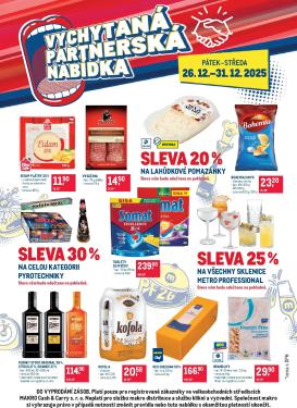 makro - Aktuální leták Makro - Partnerská nabídka od 26.12. do 31.12.