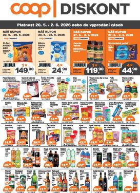 coop - Aktuální Coop - Diskont leták platný od středy 20.05.2026 do úterý 02.06.2026