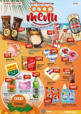 coop - Aktuální Coop - Tuty-Tip Menu leták platný od středy 17.06.2026 do úterý 30.06.2026