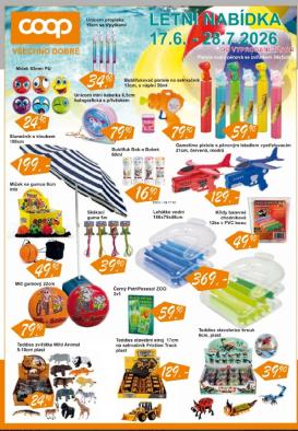 coop - Aktuální Coop - Letní nabídka leták platný od středy 17.06.2026 do úterý 28.07.2026