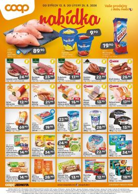 coop - Aktuální Coop - Jižní Čechy leták platný od středy 12.08.2026 do úterý 25.08.2026