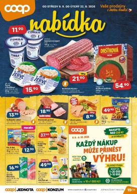 coop - Aktuální Coop - Západní Čechy leták platný od středy 09.09.2026 do úterý 22.09.2026
