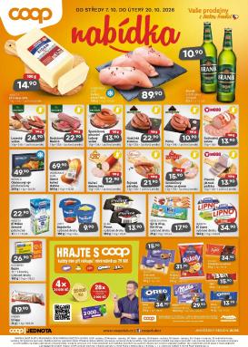 coop - Aktuální Coop - Jižní Čechy leták platný od středy 07.10.2026 do úterý 20.10.2026