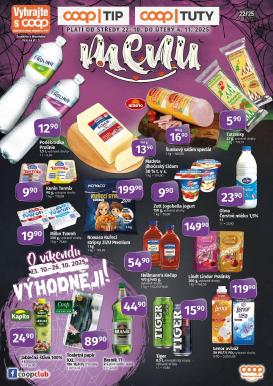 coop - Aktuální leták Coop - Tuty-Tip Menu od 22.10. do 04.11.