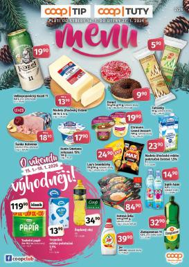 coop - Aktuální leták Coop - Tuty-Tip Menu od 14.01. do 27.01.