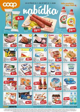 coop - Aktuální leták Coop - Jižní Čechy od 14.01. do 27.01.
