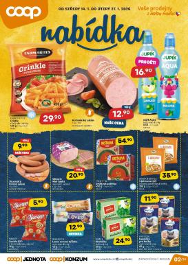 coop - Aktuální leták Coop - Západní Čechy od 14.01. do 27.01.