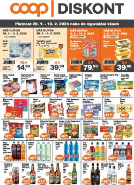 coop - Coop - Diskont leták platný od středy 28.01.2026 do úterý 10.02.2026