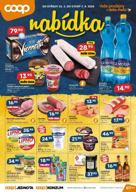 coop - Coop - Západní Čechy leták platný od středy 25.03.2026 do úterý 07.04.2026