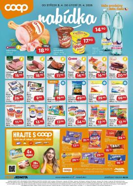 coop - Aktuální Coop - Jižní Čechy leták platný od středy 08.04.2026 do úterý 21.04.2026