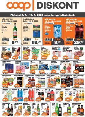 coop - Aktuální Coop - Diskont leták platný od středy 06.05.2026 do úterý 19.05.2026