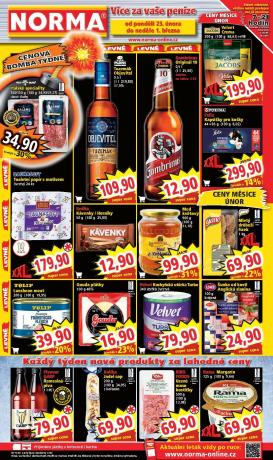 norma - Norma leták platný od pondělí 23.02.2026 do neděle 01.03.2026