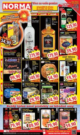 norma - Norma leták platný od pondělí 23.03.2026 do neděle 29.03.2026