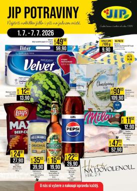 jip - Budoucí JIP - České Budějovice, Most, Svoboda nad Úpou, Náchod, Sušice leták platný od středy 01.07.2026 do úterý 07.07.2026